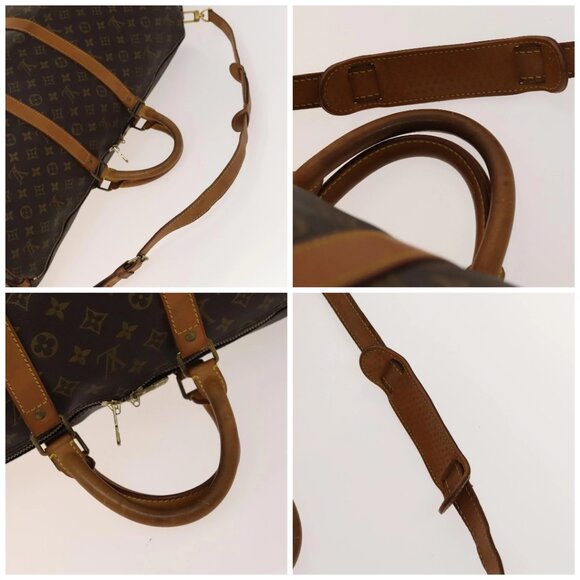 LOUIS VUITTON Monogram Keepall Bandouliere 55 Boston Bag M41414 LV Auth 134849 - Picture 16 of 16